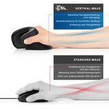 thumbnail of CSL ergonomische Maus, Funk, kabellos, kabellose Vertikal Mouse, Vertikalmaus armschonend & ergonomisch