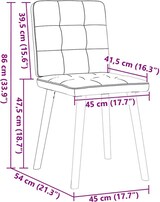 thumbnail of vidaXL Esszimmerstühle 4 Stk. Dunkelgrau Stoff