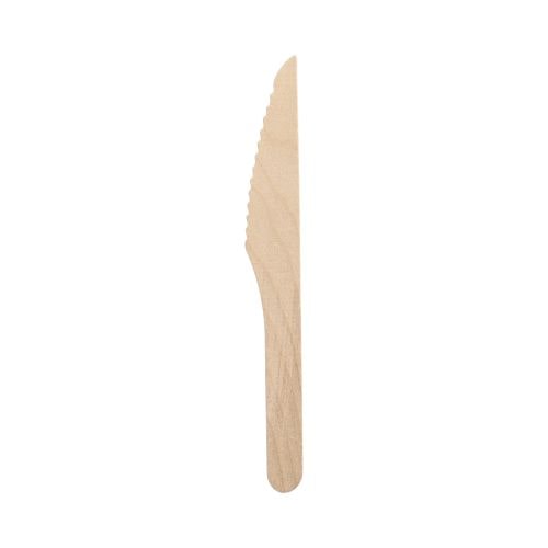 180 Messer, Holz pure 16,5 cm natur