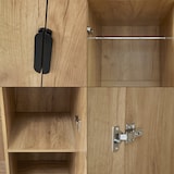 thumbnail of Helloshop26 - Guarda-roupa moderno para quarto peça de arrumação intemporal com 2 varões para pendurar roupa 4 prateleiras e 3 03_0006374