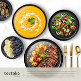 thumbnail of Set de cuisine pour 6 personnes avec vaisselle et casseroles, 39 pièces, noir