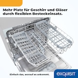 thumbnail of Exquisit Geschirrspüler GSP508-030D silber | Spülmaschine 55 cm | Power+ | ECO Modus | Standgerät