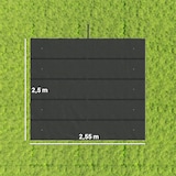 thumbnail of Outsunny cubierta para pérgola 2,5x2,55 m techo de repuesto retráctil para marco de pérgola de 3x3 m toldo de tela solo con 10 orificios de drenaje