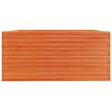 thumbnail of vidaXL Pflanzkübel Wachsbraun 100x100x49,5 cm Massivholz Kiefer