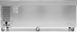 thumbnail of Romux® Kühltisch mit 4 Türen 223x70 cm mit Luftkühlung | Theken Kühlschrank aus Edelstahl mit Kapazität 553 L und Leistung 350 W