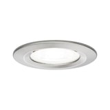 thumbnail of Paulmann LED Einbauleuchte Nova  starr IP44 rund 78mm  GU10 6,5W 470lm 230V  4000K Eisen gebürstet 92977