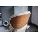 thumbnail of KAWOLA Sessel TOSAR Relaxsessel drehbar Leder grau mit Hocker