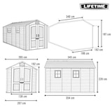 thumbnail of Lifetime Caseta de jardín 7,8 m² con suelo, ventanas y estanterías