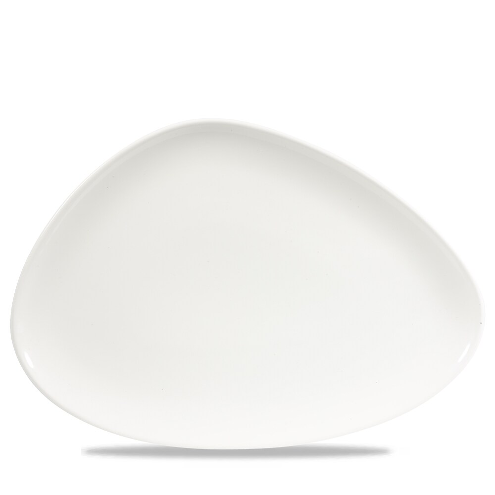 Churchill Super Vitrified Chefs' Plates White Triangle 35.5x24cm, 6 Stück, Weiß