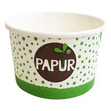 thumbnail of 200x Bio Eisbecher Pappbecher PAPUR 100% ohne Kunststoff 100ml O70 Höhe 45mm