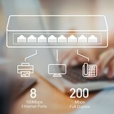 thumbnail of CUDY FS108D 8-Port 10/100 Desktop Switch