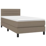 thumbnail of vidaXL Boxspringbett mit Matratze & LED Taupe 90x190 cm Stoff