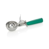 thumbnail of Portioneerder, 22 cm, Ø 6,5 cm, groen handvat, roestvrij staal 18/8/polypropyleen