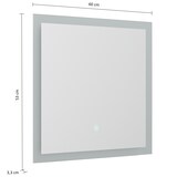 thumbnail of LED Spiegel 60x53 cm mit Touch Bedienung