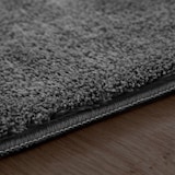 thumbnail of Teppich Kurzflor waschbar Unifarben Wohnzimmer schmutzabweisend Anthrazit Rechteckig 80x150 | 100% Polyester | Florhöhe: 10 mm | pflegeleicht