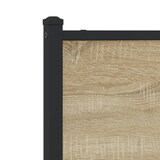 thumbnail of vidaXL Metallbett ohne Matratze Sonoma-Eiche 200x200 cm