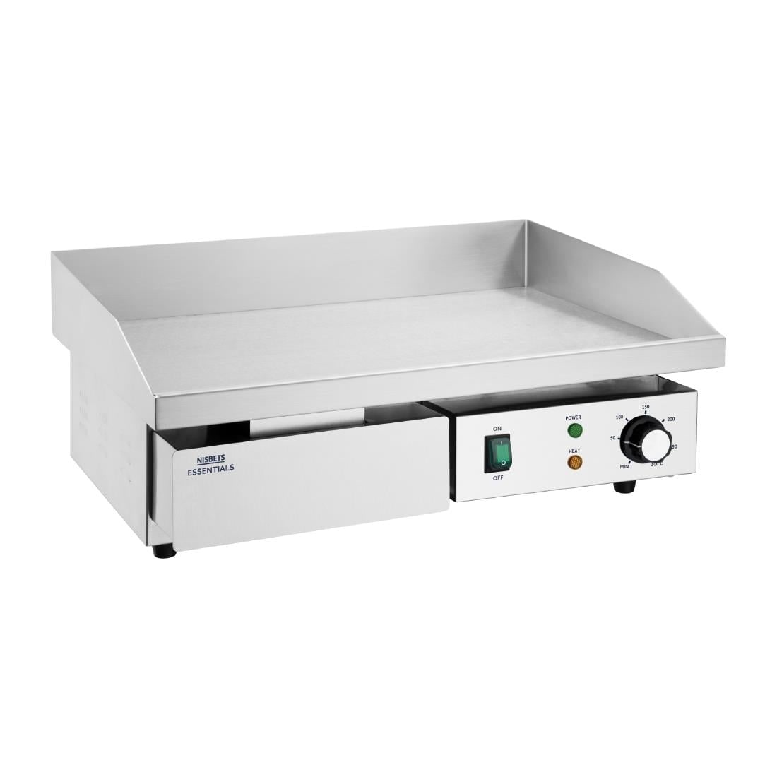 Nisbets Essentials tafelmodel elektrische bakplaat 48 x 31cm 3000W