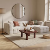 thumbnail of Tavolino quadrato da 75 cm in MDF laccato bordeaux Oviala