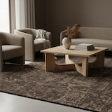 thumbnail of Teppich Kurzflor Uni Modern Waschbar Esszimmer Flur OEKO-TEX Braun 160x230 cm Schadstoffgeprüft Gekettelt – TITLIS von Kadima Design
