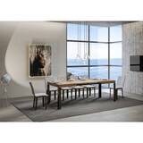 thumbnail of Mesa extensible 90x140/244 cm Roble Línea Nature Estructura Antracita