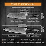 thumbnail of XinZuo - Damascus messenset 5-delig - B32 Feng series