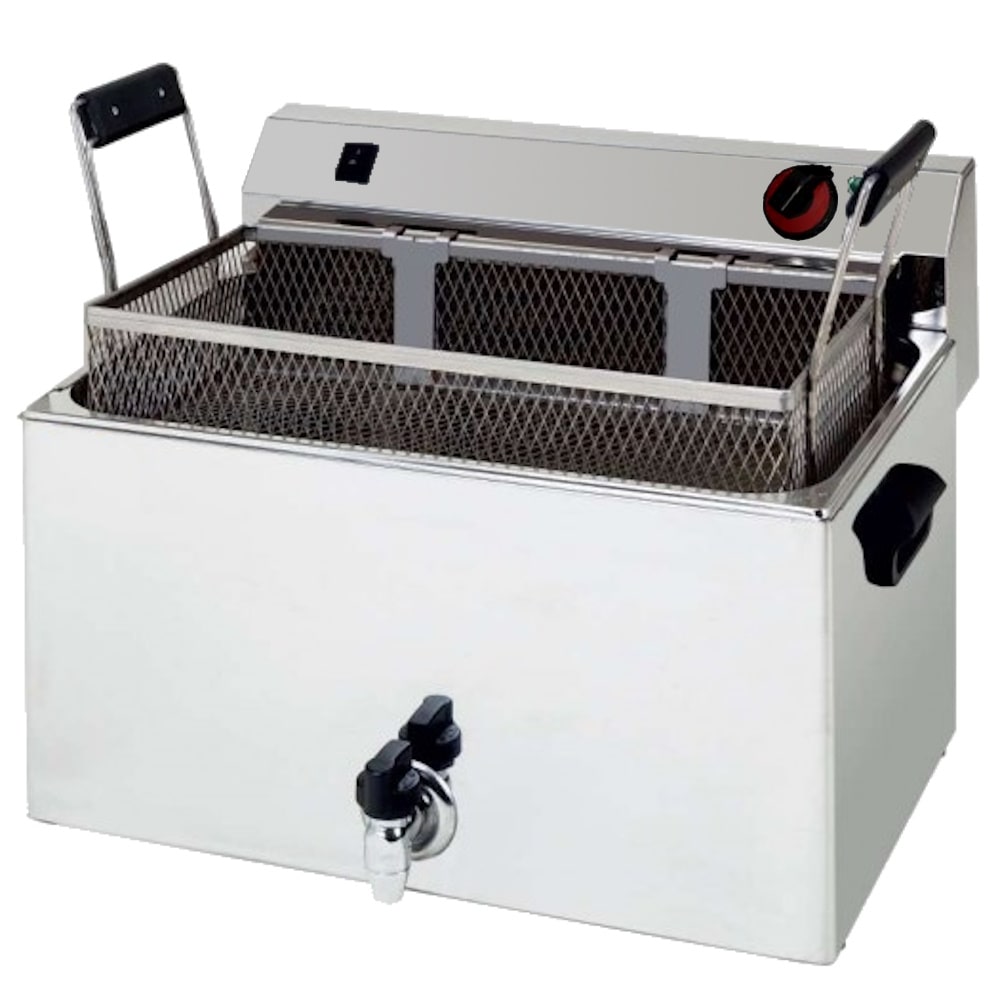 EURAST - Elektro-friteuse 16 liter tischgerät - 530x460x370 mm - 9000 W 400/3V - 4416L61P