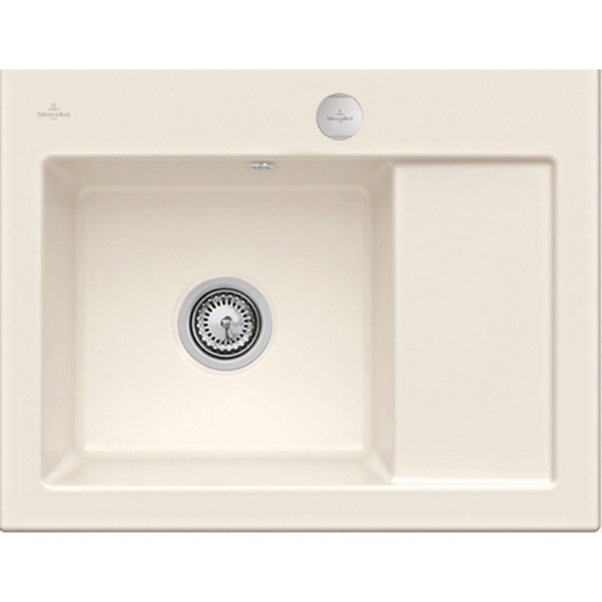 Villeroy&Boch Spülbecken, Küchenspüle Subway 45 Compact Crema 650x510mm, Unteschrankbreite 45cm