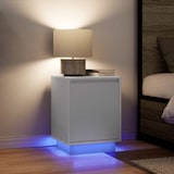 thumbnail of Table de chevet avec lumières LED blanc 38x34x50 cm – Modèle Pavillon