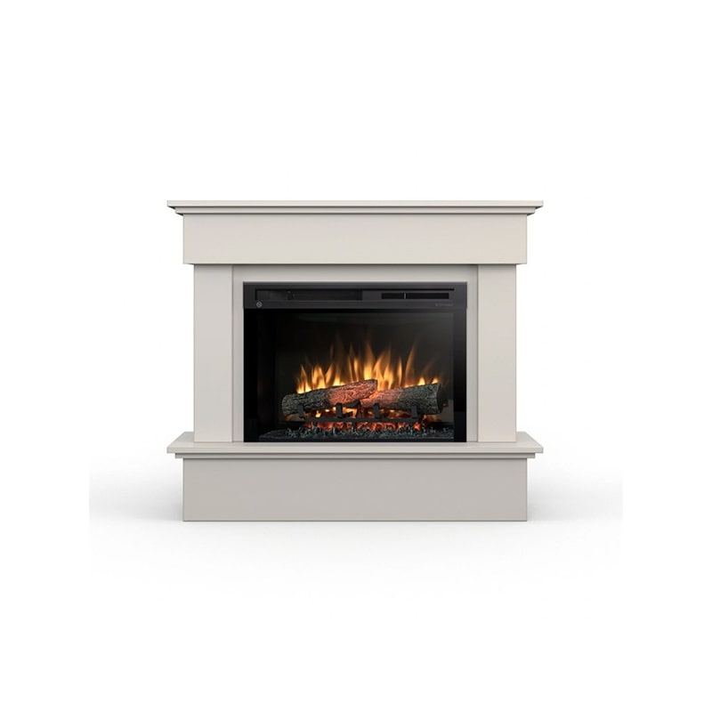 TORMES - Vrijstaande LED elektrische haard - 66 cm - Kasjmier - 108 x 93 x 33,5 cm