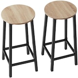 thumbnail of tectake Bancos de bar Corby  Madeira Industrial Clara, Carvalho Sonoma