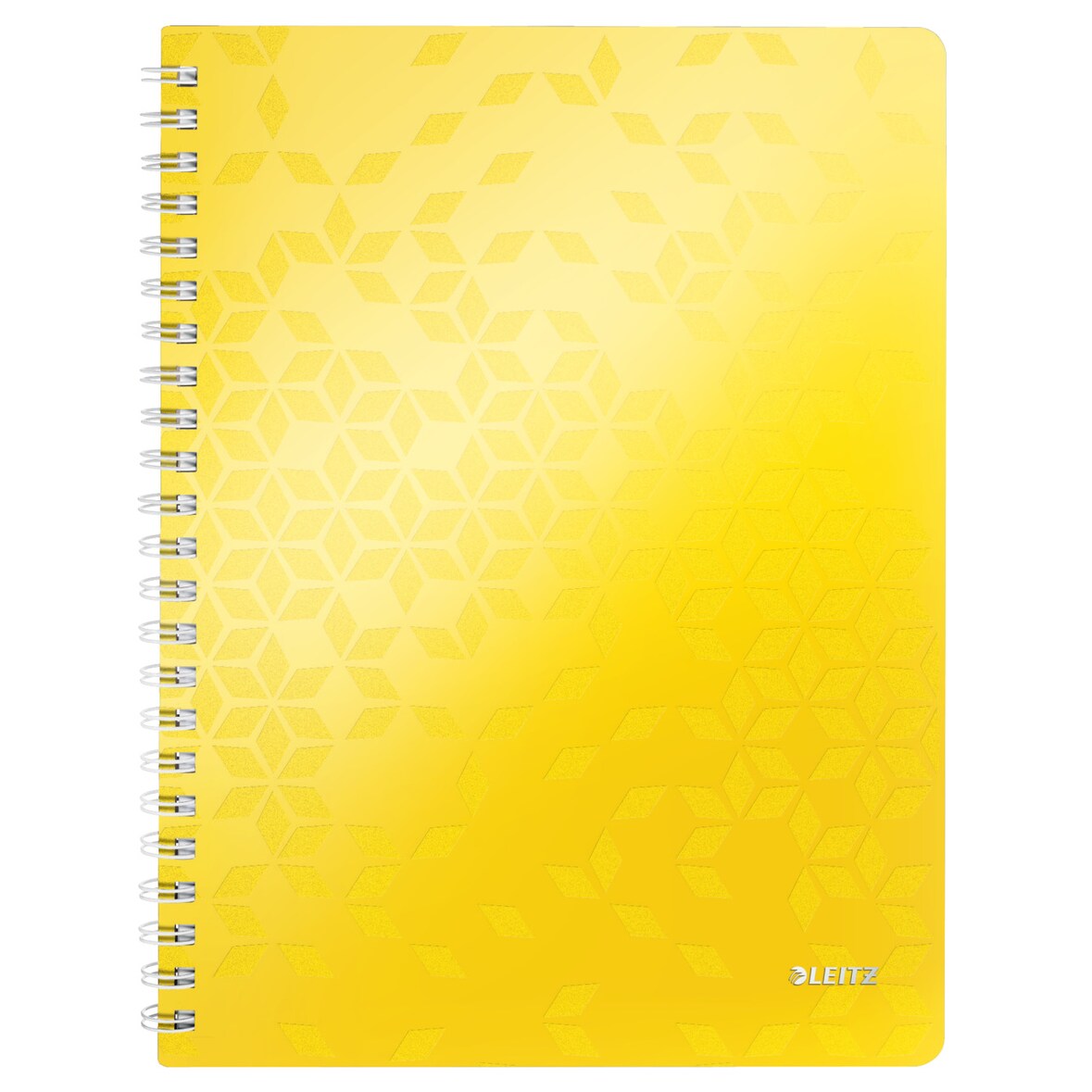 Collegeblock WOW A4, liniert, gelb, 4-fach gelocht, spiralgebunden, 80 Blatt, 80 g/qm, Sichthülle, 307 x 240 x 20 mm