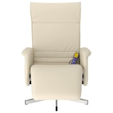 thumbnail of vidaXL Massagesessel mit Fußteil Creme Kunstleder