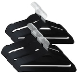 thumbnail of SVITA Kleerhangerset van 50 ruimtebesparende antislip fluwelen zwarte kleerhangers