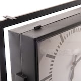 thumbnail of Horloge gare 60 cm -  Noir Rectangulaire Métal Amadeus 12.00x40.00 cm