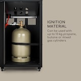 thumbnail of Flagranti Plus Gasheizstrahler 8kW Seitentische Edelstahl 6 Schwarz