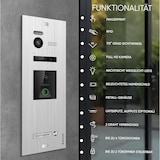 thumbnail of HD Video Türsprechanlage mit Fingerprint RFID und Smartphone App für 1 Familienhaus, 4x Monitore, Balter EVO HD Fingerprint