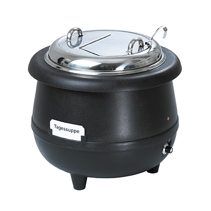 Bartscher Suppentopf Gourmet, 10L, schwarz