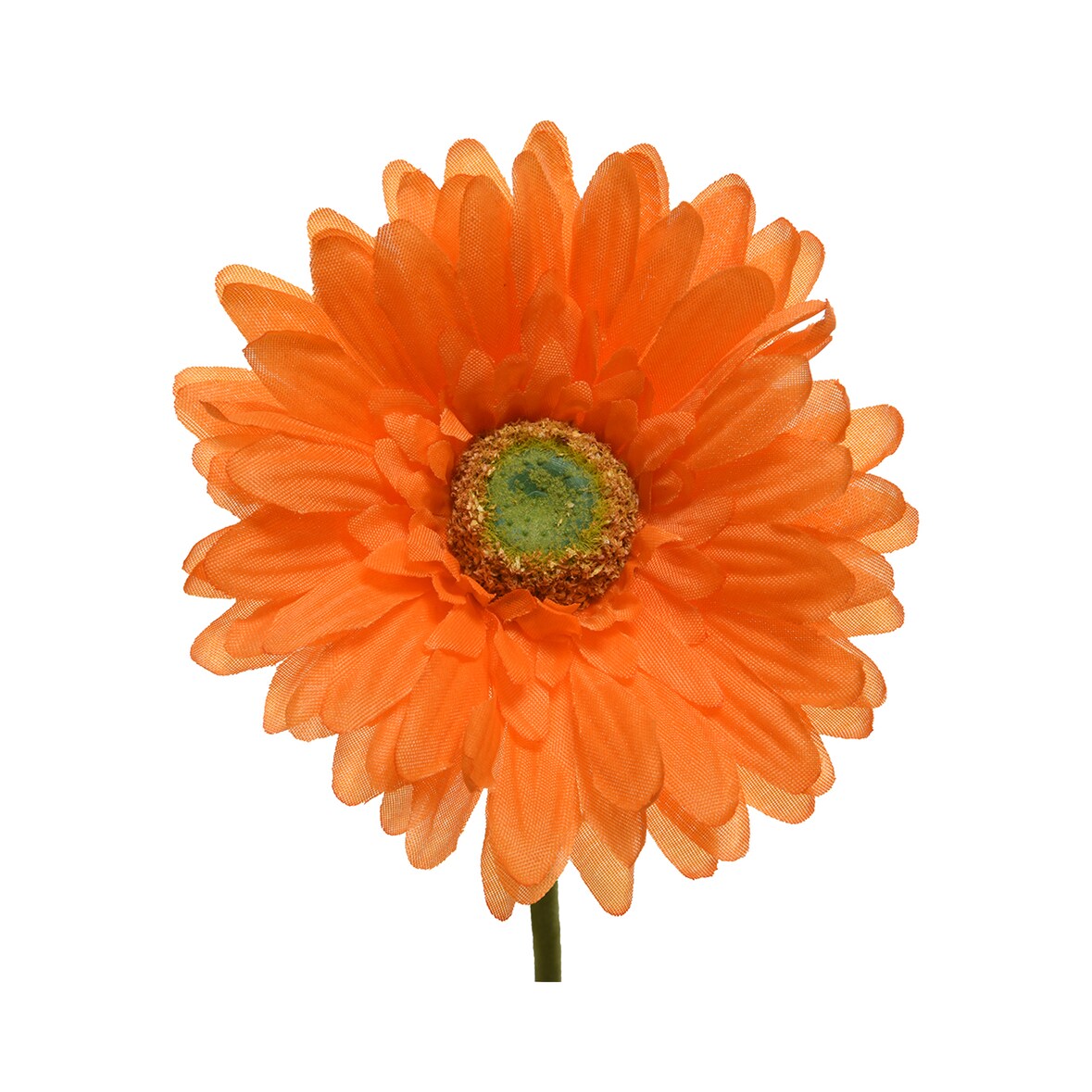 Künstliche 50cm Kunstblumen Gerbera Dekoblumen Hochzeit biegsam Bodenvase orange