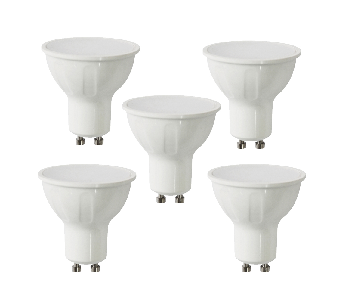 V-Tac 5x 5W GU10 LED SMD Leuchtmittel Leuchte Birne Spot Abstrahlwinkel: 110° 400 Lumen Neutralweiß 4000K