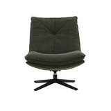 thumbnail of Poltrona girevole BRIKELL in tessuto verde scuro e base in metallo nero