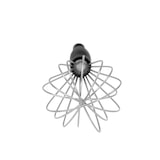 thumbnail of METRO PROFESSIONAL Fouet, acier inoxydable 18/8, 26.5 cm, 8 fils, manche plastique, argent/noir