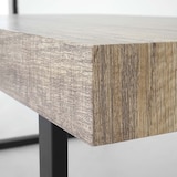 thumbnail of Tavolino Kos T576, tavolo da salotto, 40x110x60cm certificato MVG ~ rovere selvatico, gambe in metallo scuro