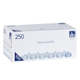 thumbnail of Gies Premium-Lichte, 8 Stunden Brenndauer, Ø 38mm, in Metallhülsen, 250er-Karton weiss