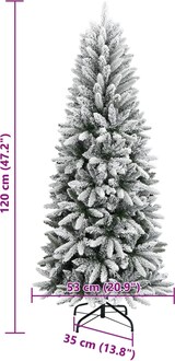 thumbnail of vidaXL Künstlicher Weihnachtsbaum Beschneit 120 cm PVC&PE
