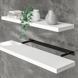 thumbnail of Casaria Schweberegal 90cm matt weiß