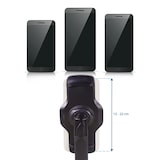 thumbnail of Handyhalterung / Tablethalterung FLEXMOBI III mit Schraubklemme Metall schwarz hjh OFFICE