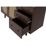 thumbnail of Décoshop26 -Modernes Sideboard im Chic-Stil mit 3 Schubladen und 2 Türen 80 x 120 x 40 cm aus Polyrattan und dunkelbraun 04_0008703