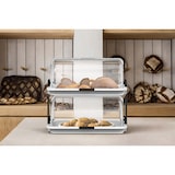 thumbnail of Biesse Buffet Vitrine doppelt mittel , plastik, weiß, 38x26x35.6