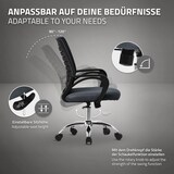 thumbnail of Ergonomischer Bürostuhl mit Armlehnen Netzgewebe Grau mit Rollen