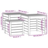 thumbnail of vidaXL 3-tlg. Gartenbox-Set Grau Massivholz Kiefer
